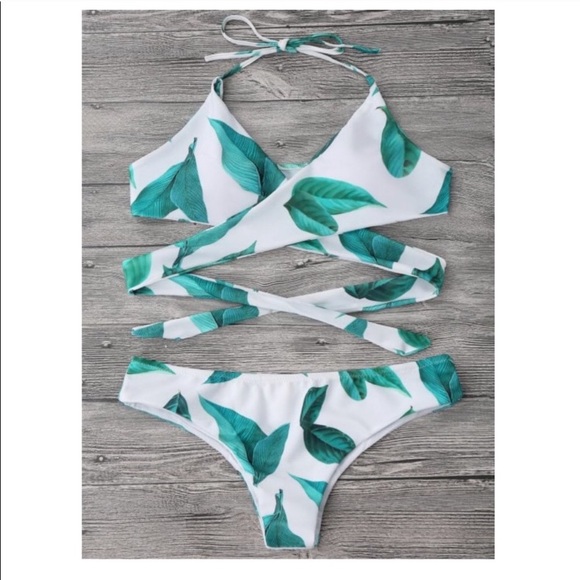 cupshe palm bikini
